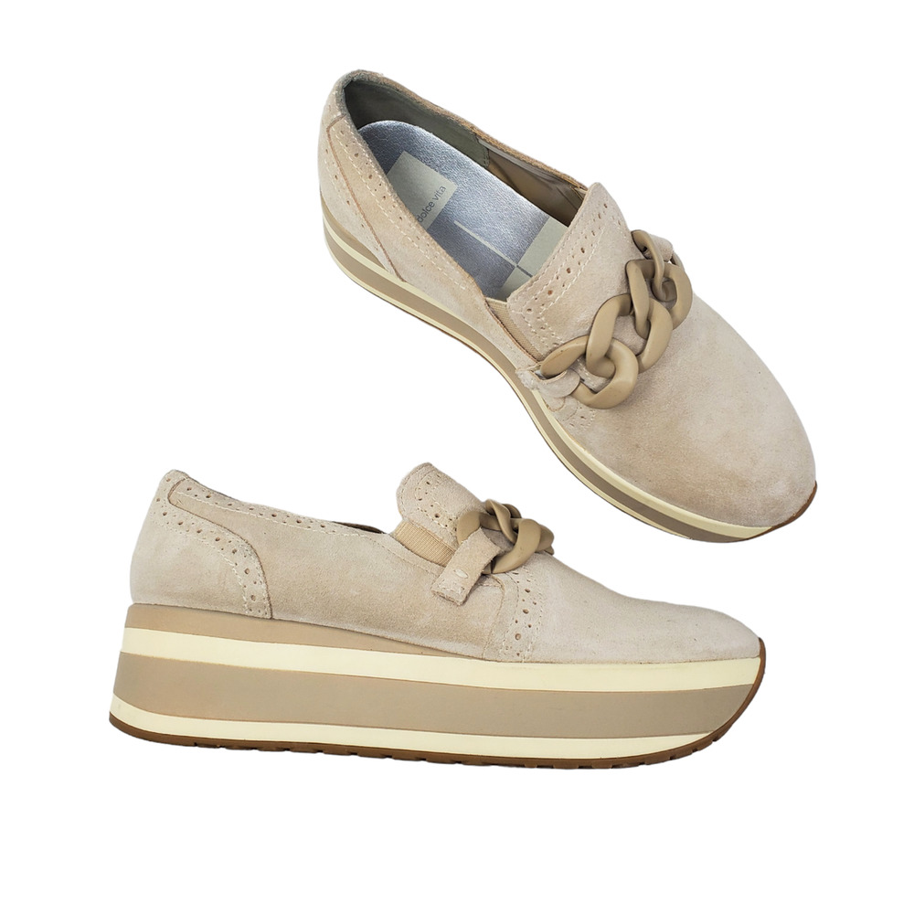Dolce Vita Beige Platform Sneakers